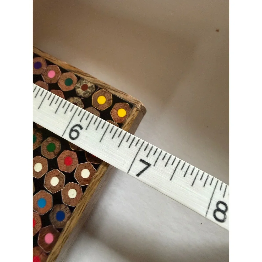 New Recycled Colored Pencil Picture Frame 4x4 Opening Multicolor Hopes Unlimited